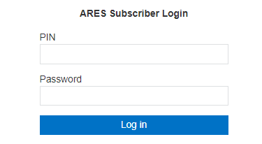 ARES Subscriber Login